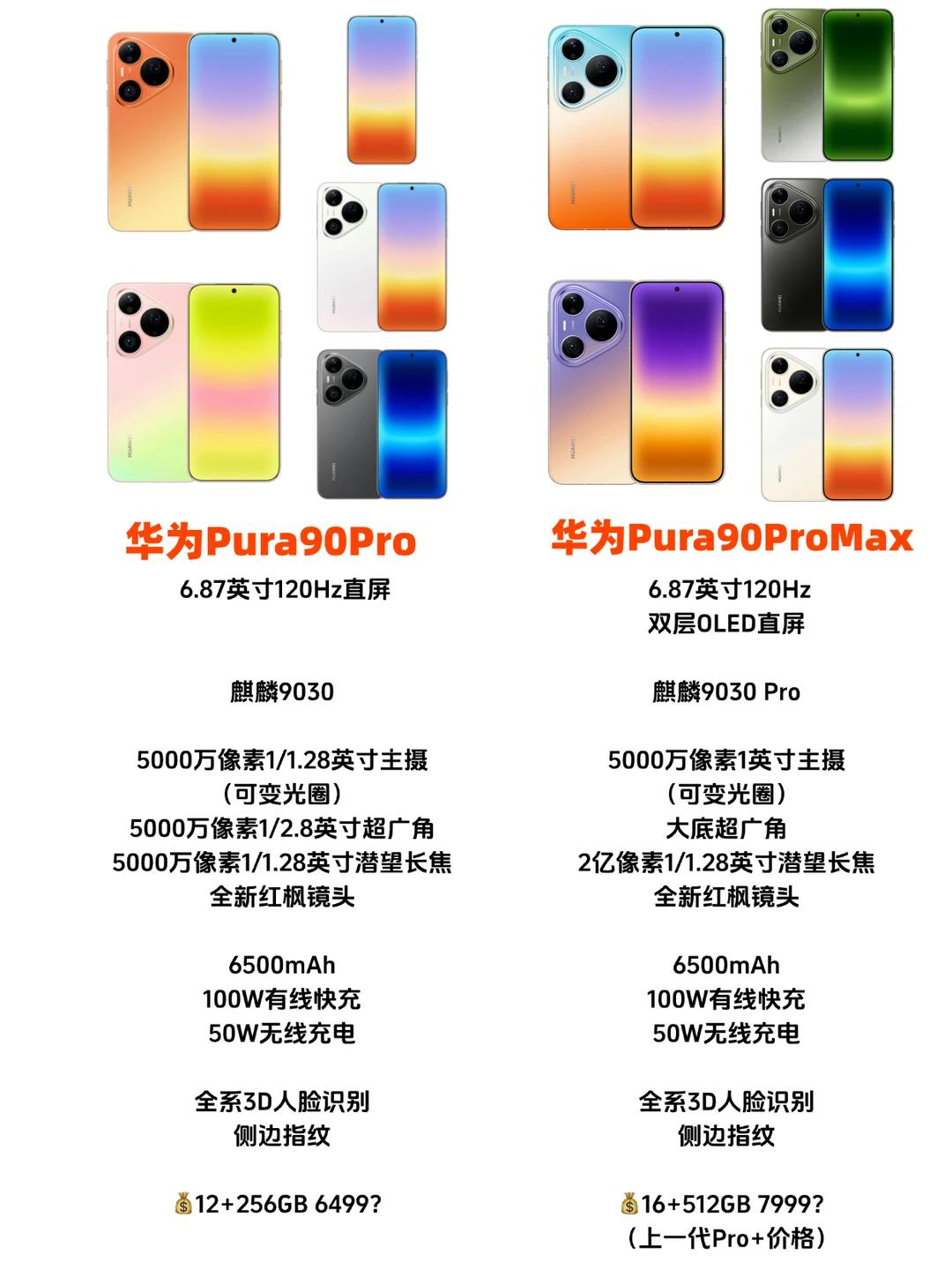 华为不走寻常路了华为Pura90ProMax和Pura90Pro外观