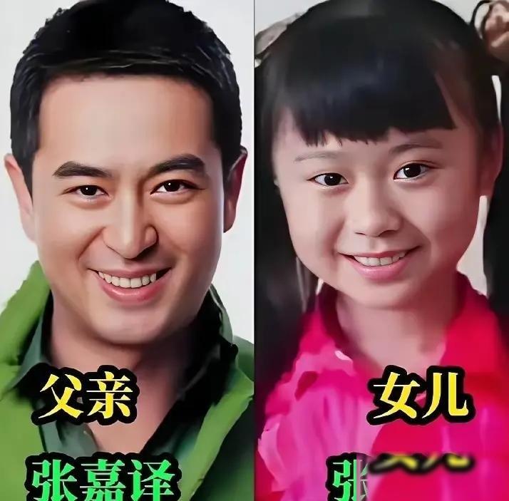 张嘉译和女儿，于和伟和女儿，赵文卓和女儿，黄磊和女儿，佟大为等荧幕大腕或实力戏骨