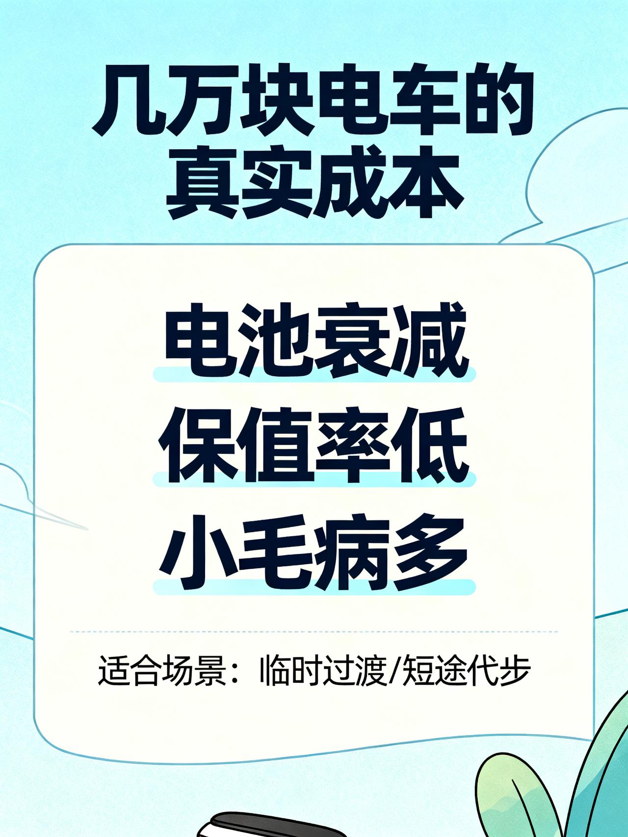 几万块的电车香得离谱？过来人告诉你：5年后，你大概率会躲不开这3个糟心问题月薪