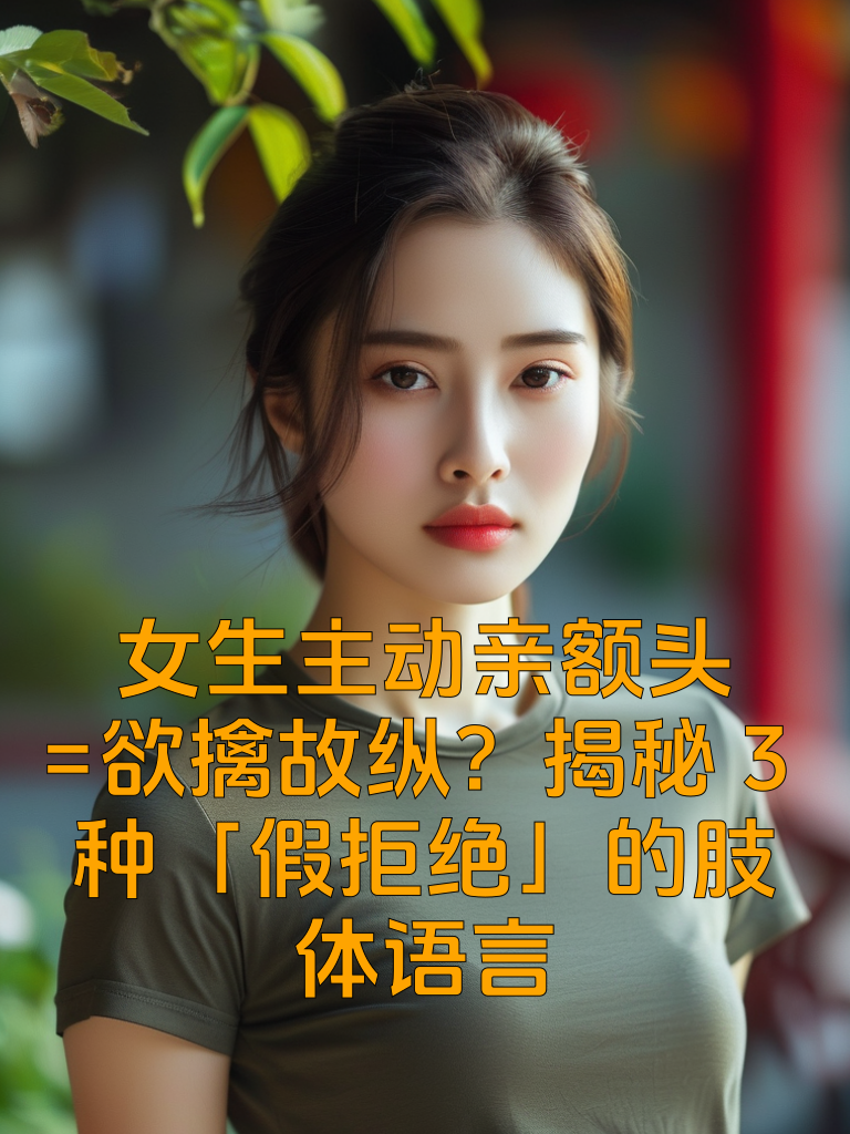 女生主动亲额头=欲擒故纵？揭秘3种「假拒绝」的肢体语言