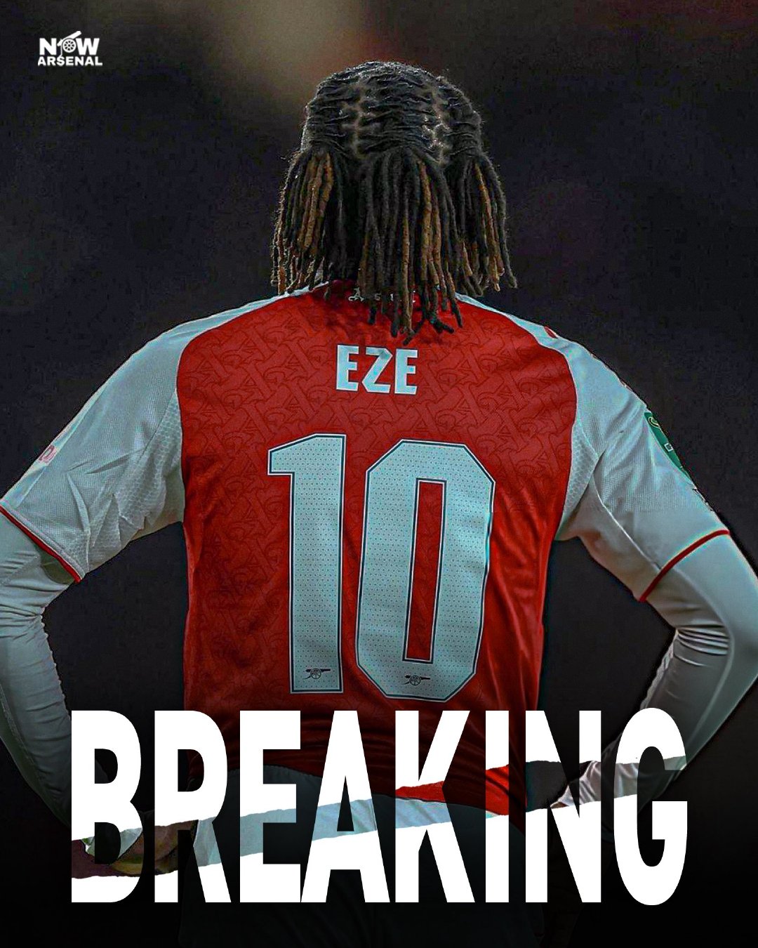 now.arsenal消息，🚨埃泽10号是本赛季阿森纳最畅销的球衣。排在中场球