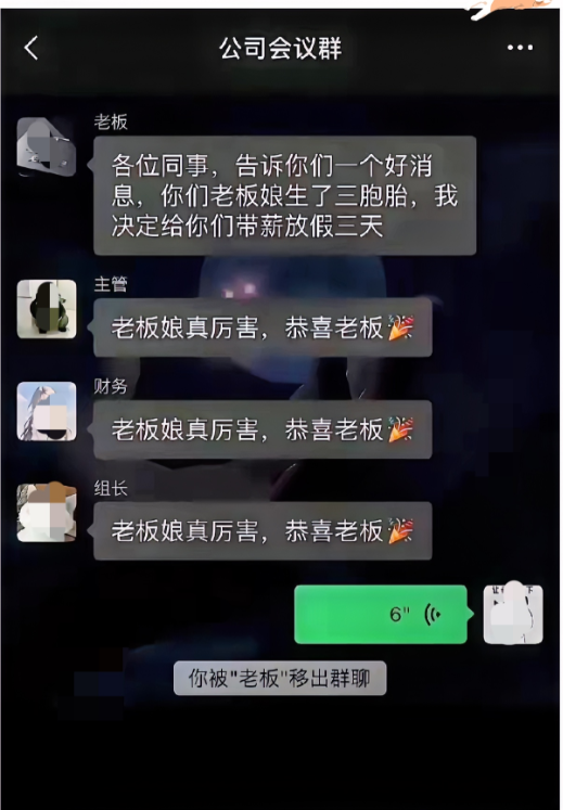 不太懂到底说了啥就被移出群聊了