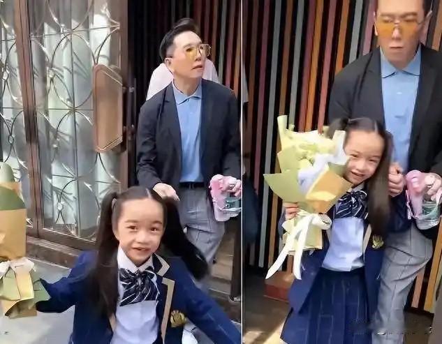 香港演员温兆伦近况曝光，61岁落户北京，10岁女儿露脸很漂亮。温兆伦的微博上全是