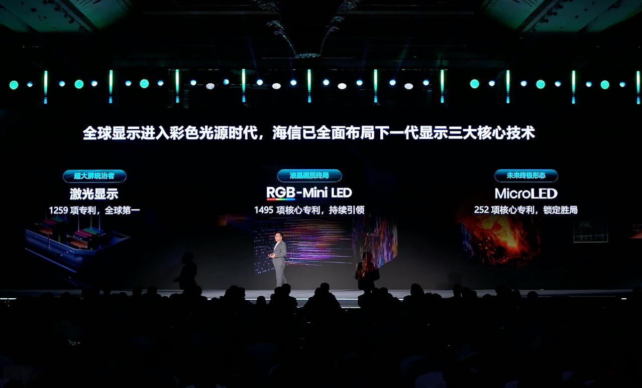 海信RGB-MiniLED，号称是最能还原大自然色彩的液晶显示技术，在中国每卖