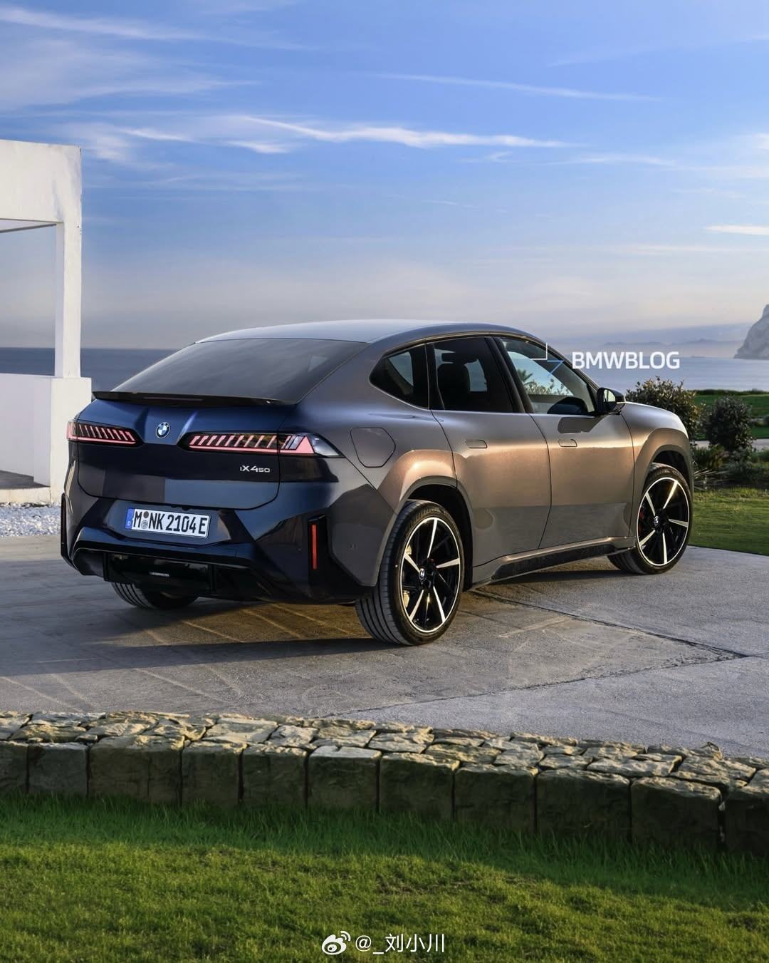 宝马全新宝马iX4渲染图现款燃油版宝马X4即将停产，今年将推出纯电版iX4取而