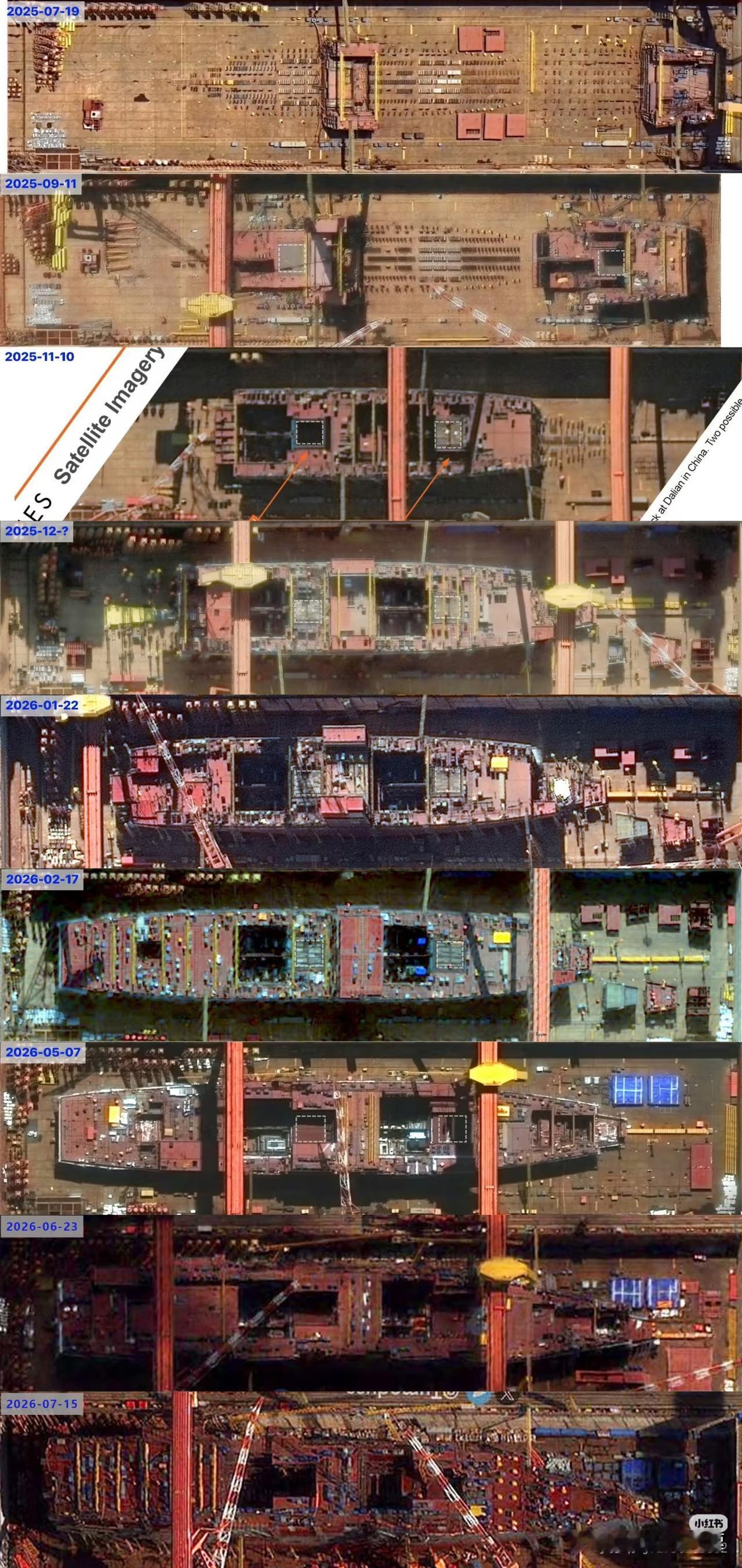 比时间跑得快，新航母等不及啊，加速加速再加速！截至2026年7月，国产004航