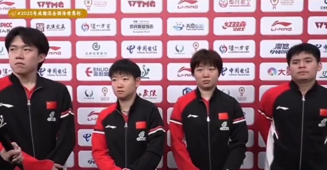 今天混团世界杯中国队来了个破例，大胆使用小将，让蒯曼出任单打了。蒯曼是靠混双和