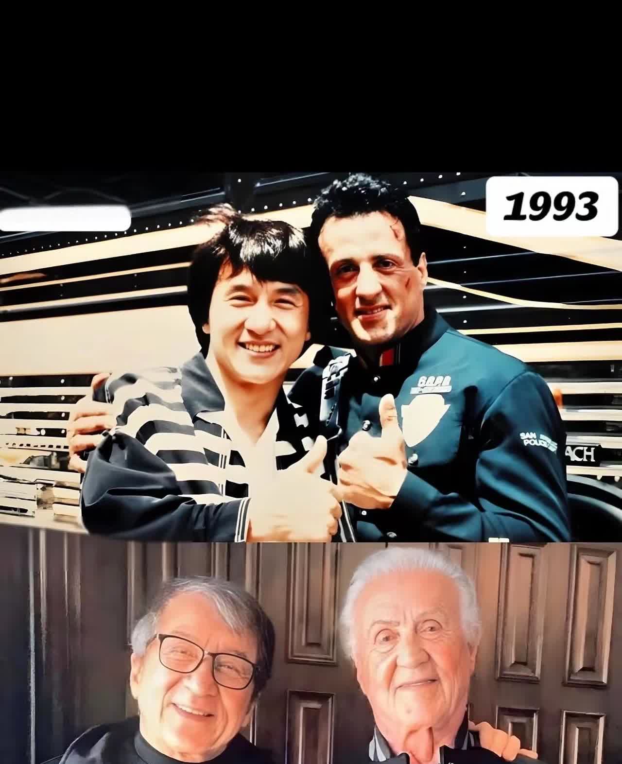 岁月留痕：见证成龙与史泰龙32年变迁的珍贵合影！