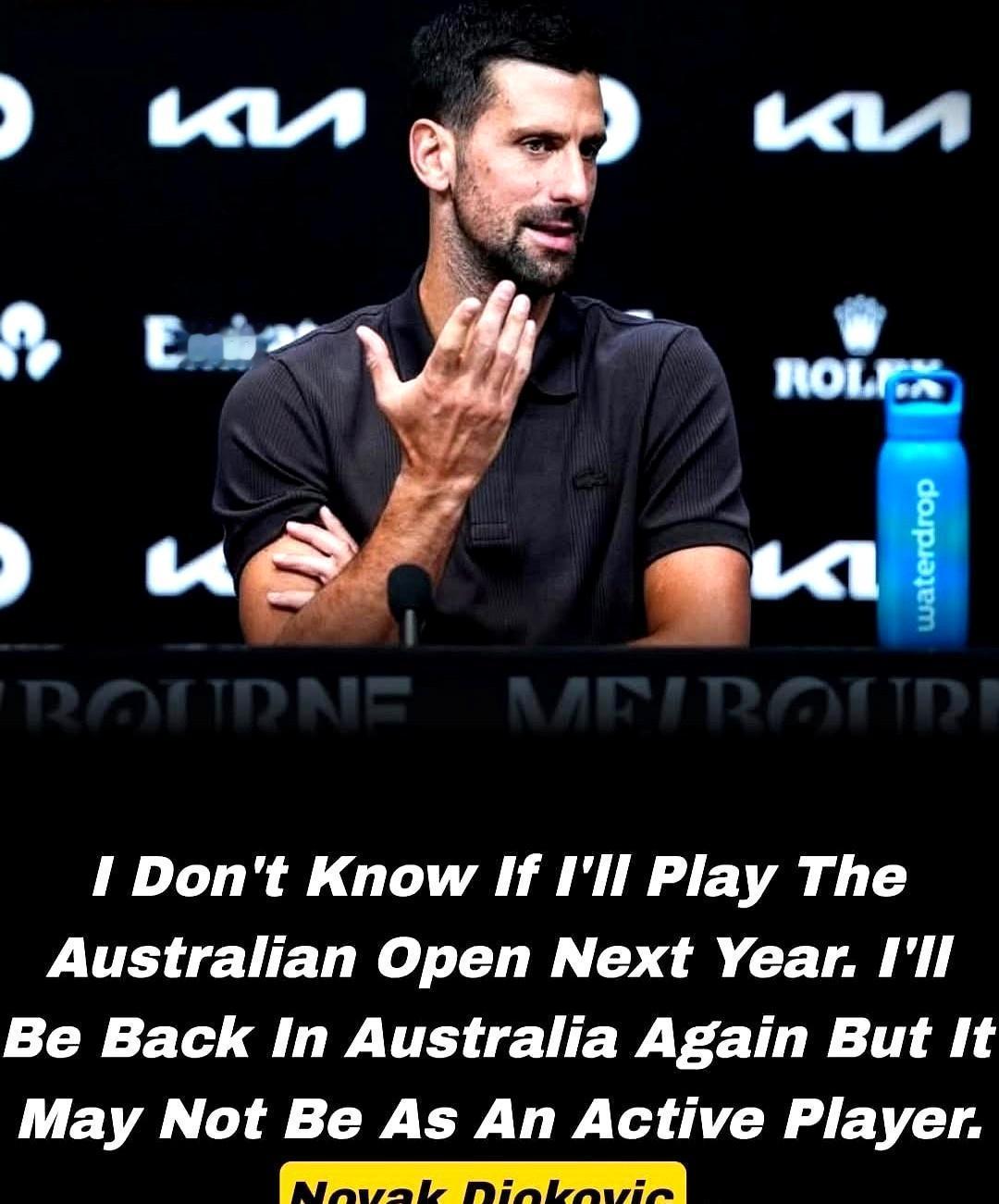 澳网十冠王神话破灭，他可能再也不回来了。38岁的德约科维奇，第一次倒在了澳