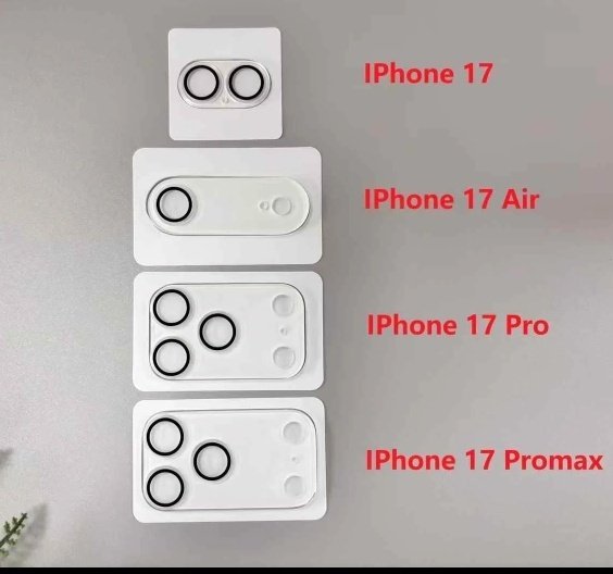iPhone17系列的镜头膜已经有了。​​​