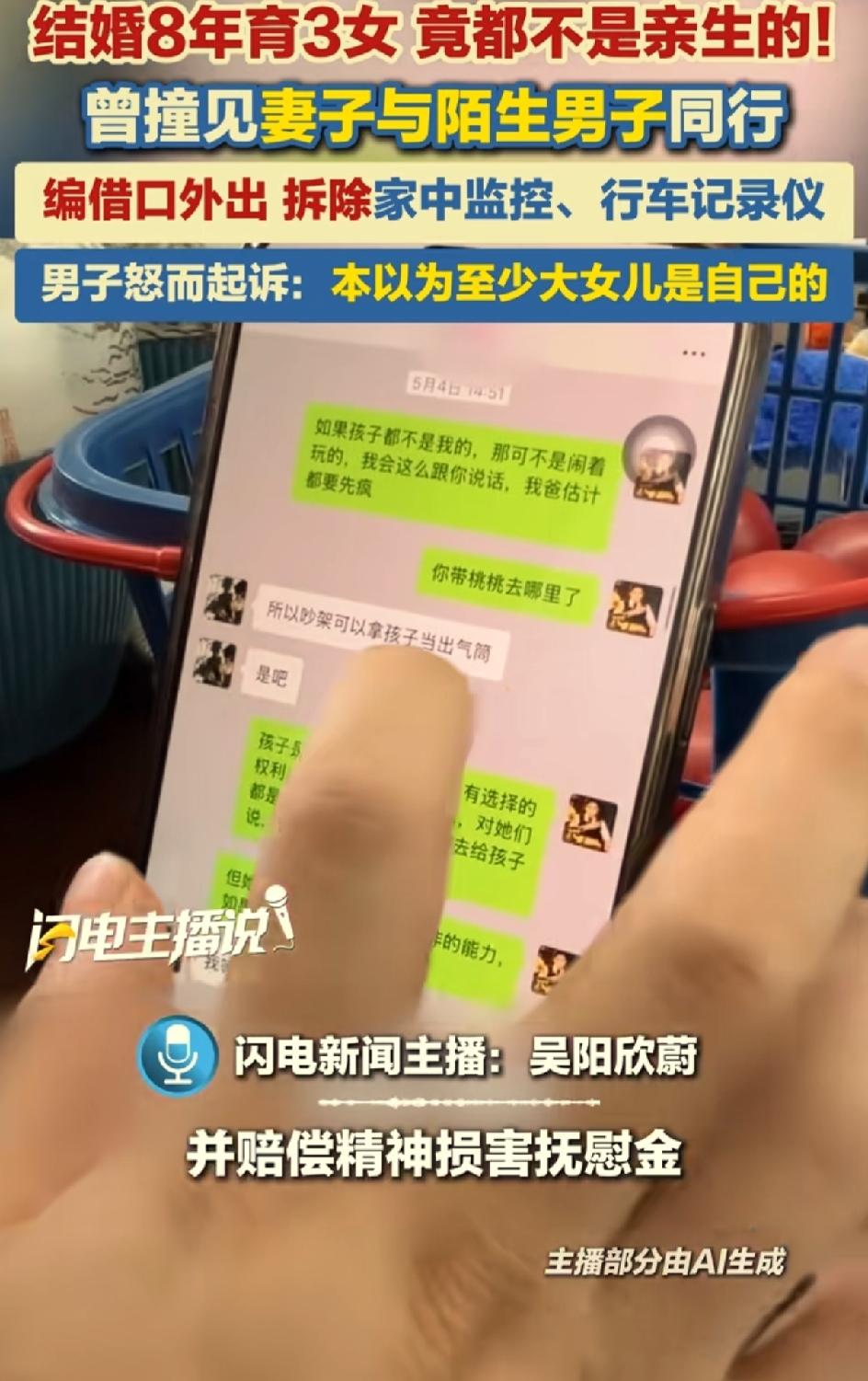 8月6日闪电新闻报:浙江宁波的韦先生和妻子结婚，至今八九年是有三个女儿。一个大女