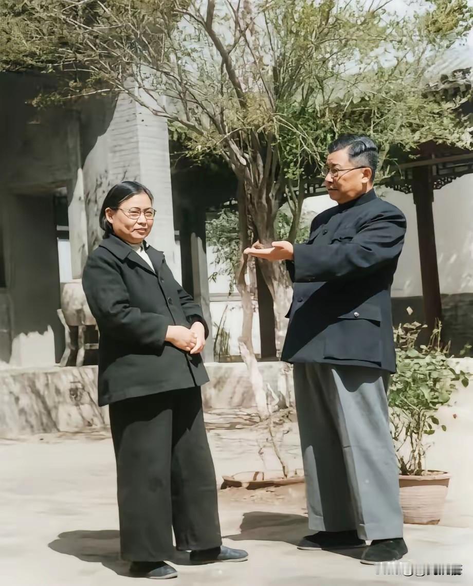 李克农和妻子的合影，从这张合影可以看得出来，这应该是上个世纪60年代初拍摄的，因