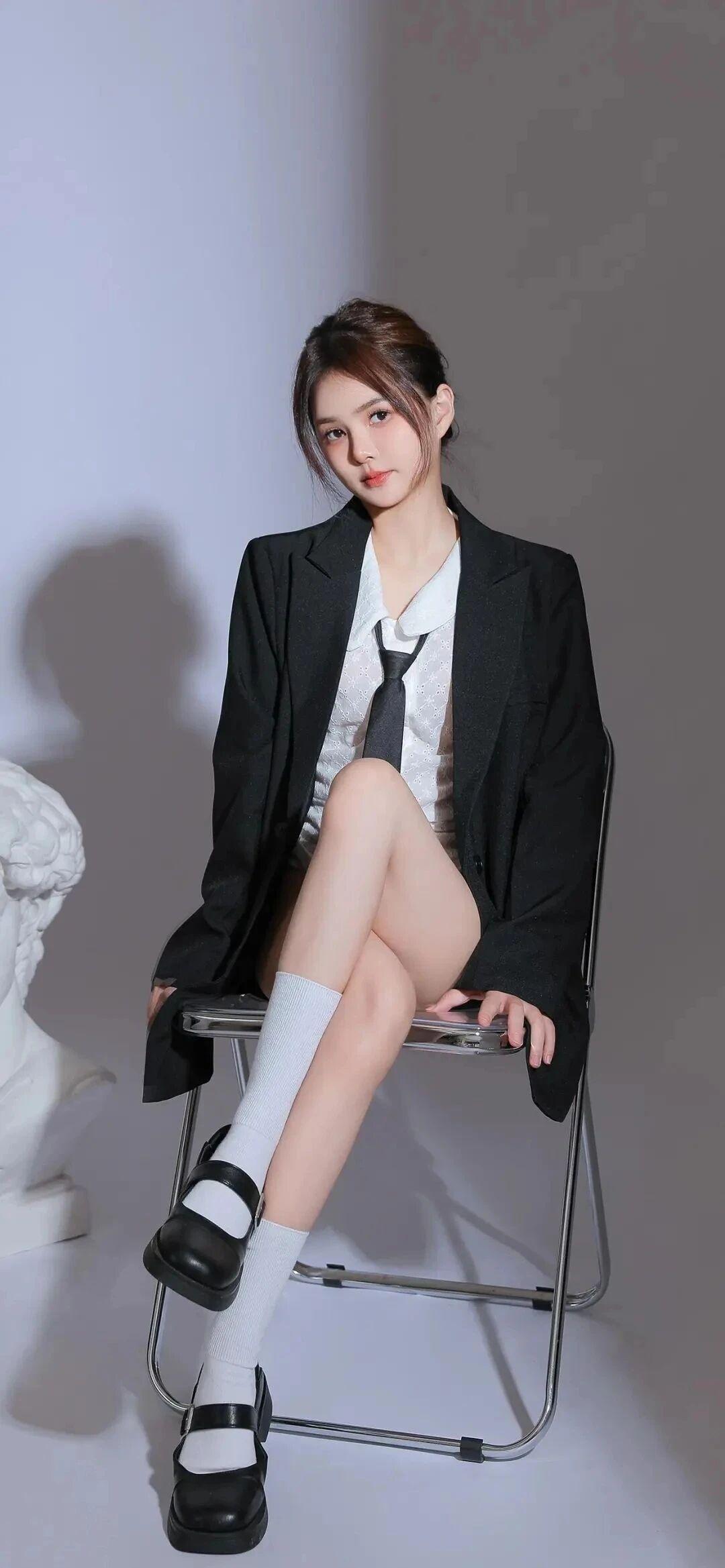 少女摄影|NO.0074期学院风美少女棚拍纯净美丽落落大方私房摄影和人体艺