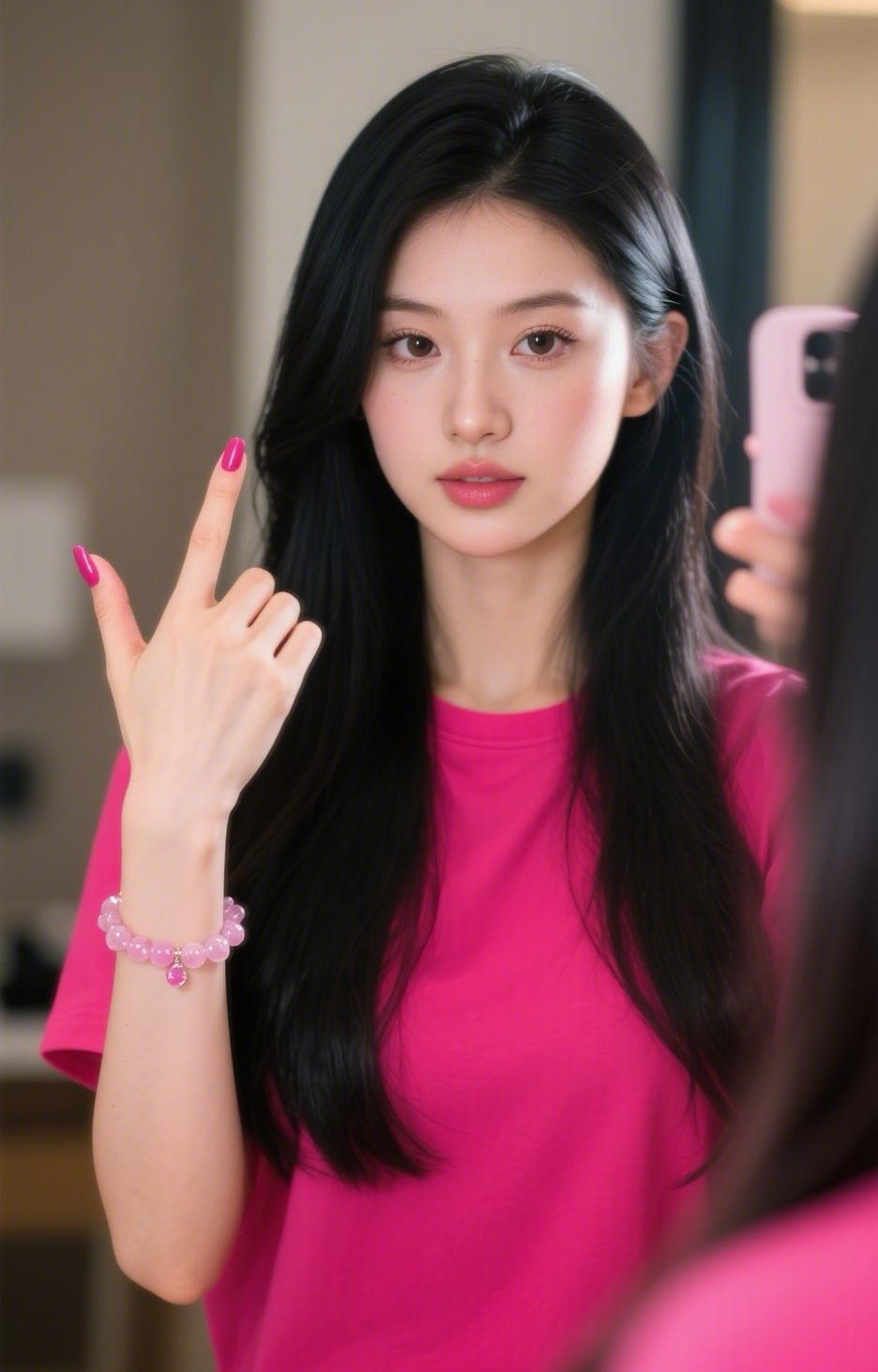 好像这个指甲油太耀眼啦！好像驾驭不了吧！就你说可好看？不看好我就擦掉！