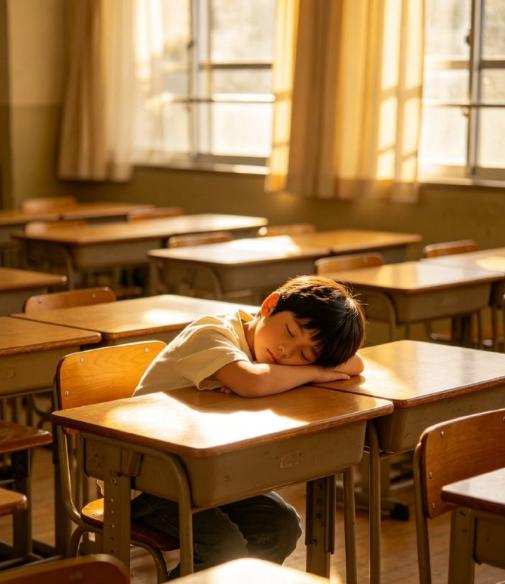 刷到好多珠海家长吐槽。孩子在学校午休，只能趴在课桌上。胳膊麻、脖子酸，睡醒一