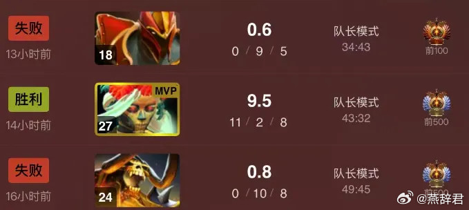 Yatoro在对阵Yandex的Bo3里，第一局小骷髅0-10，第三局龙骑0-9