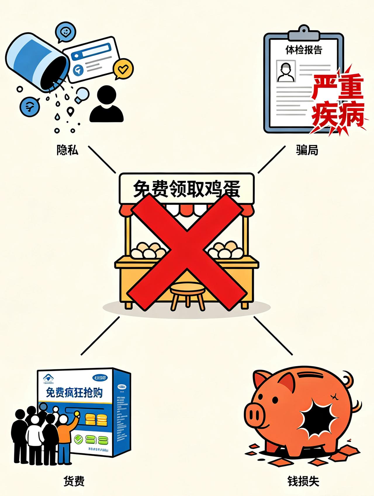 免费领鸡蛋藏圈套！七日养老骗局完整拆解，务必转告家中长辈！小区、菜场随