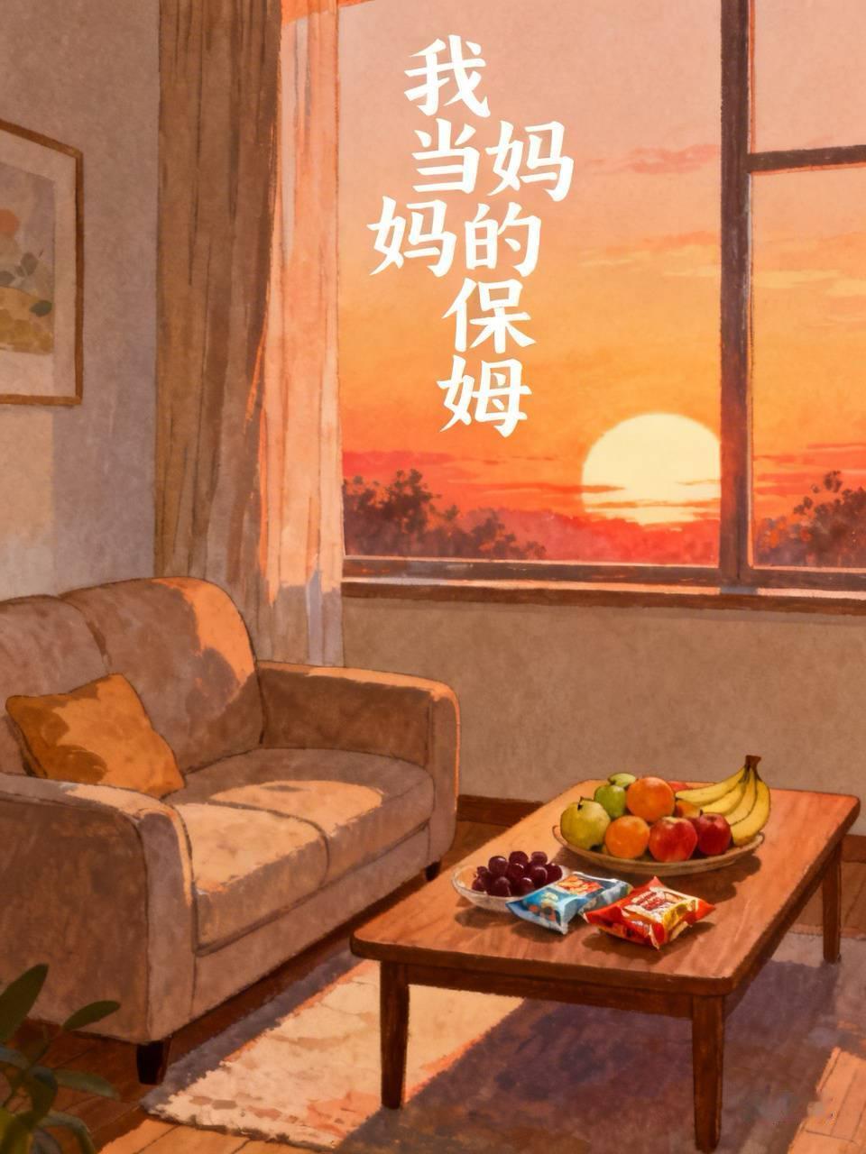 从早上忙到晚上6点多，她睡下了，我才算真正坐下来。家里安静了，我才发现自己一天没