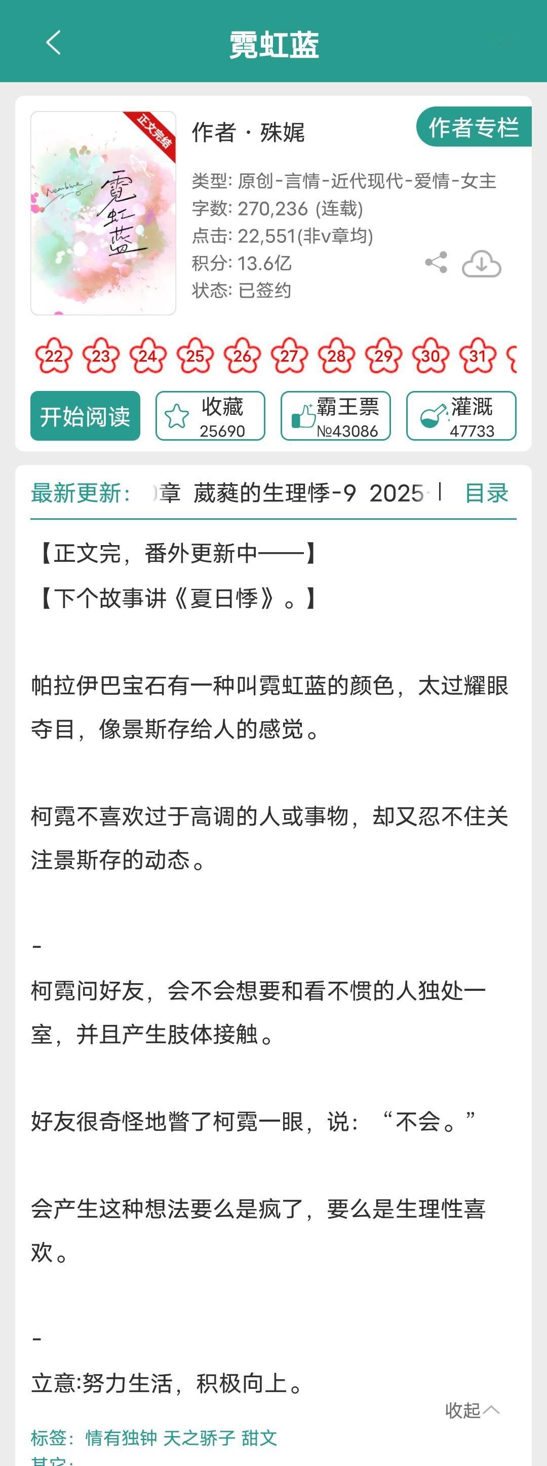 新一批完结言情小说(25.10.1)1《御前女官上位记》茸兔2《思你如狂》碎兮3