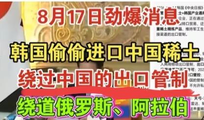 韩国整活还是比不上印度最近网传韩国偷偷进口中国稀土，其实真没什