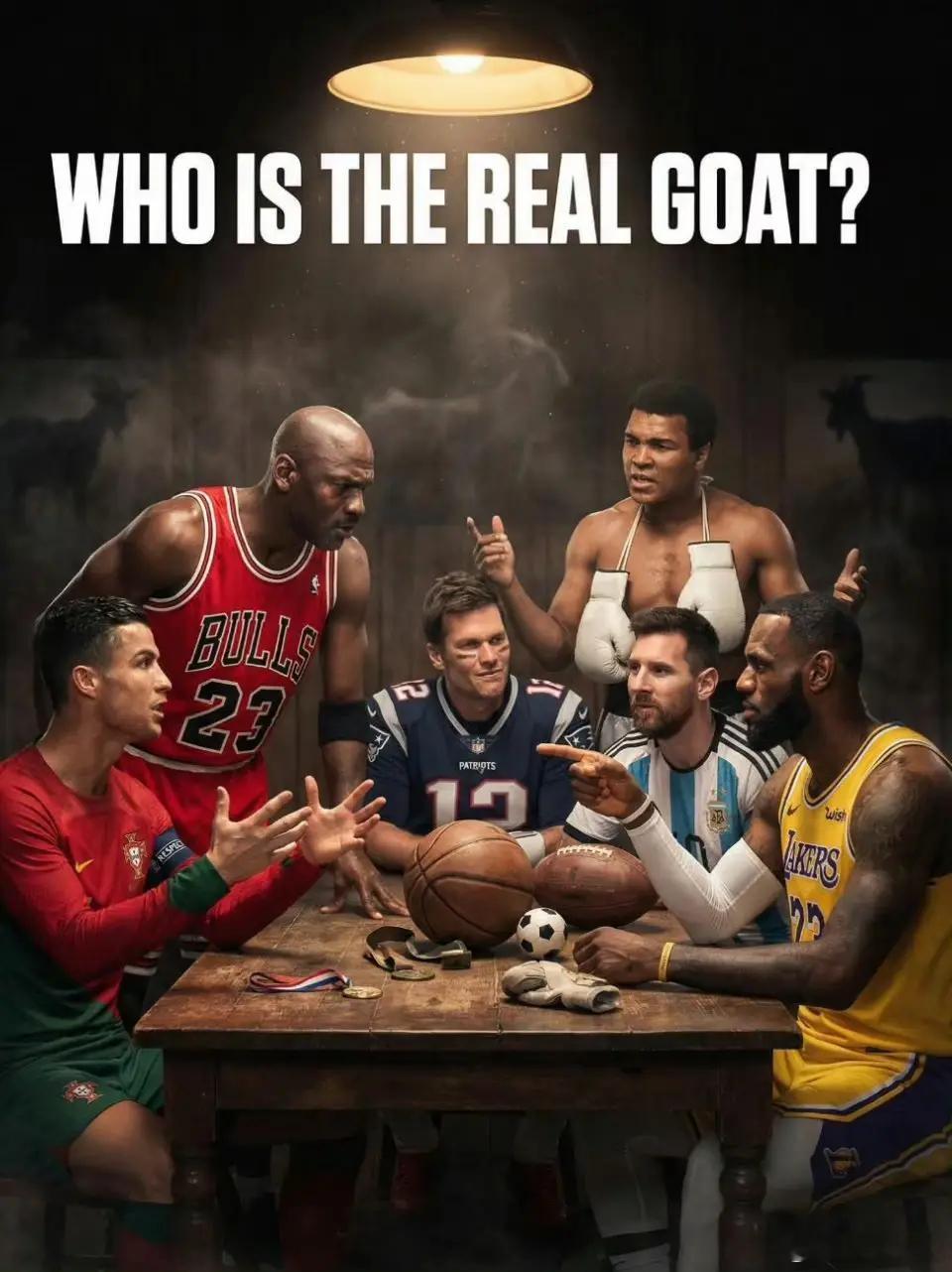体育界满打满算能上桌子的也就以下六人，那么谁才是真正的goat？