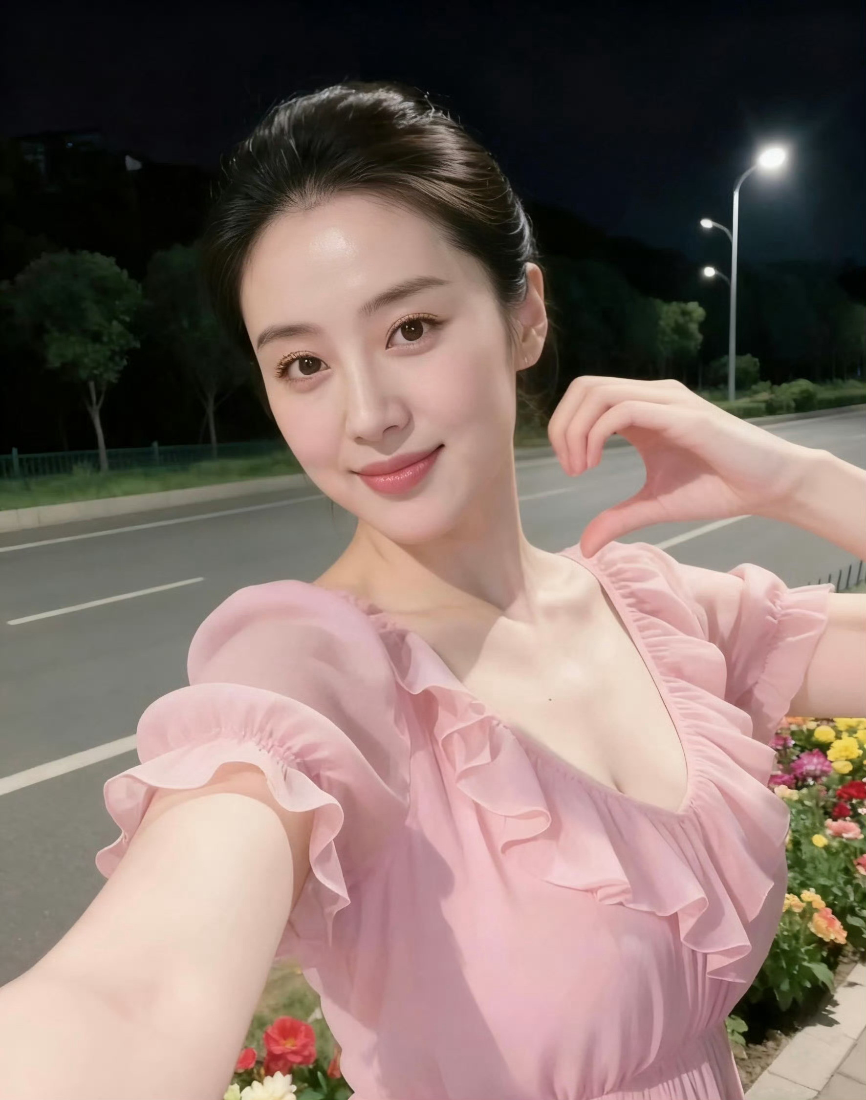 深秋依旧，一人在路边发呆！