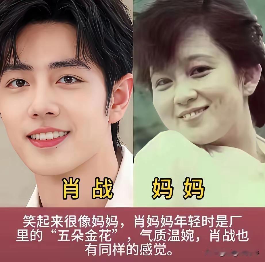 肖战妈妈是厂花，张凌赫妈妈有气质！这4位男星的妈妈年轻时比儿子还好看肖战和妈