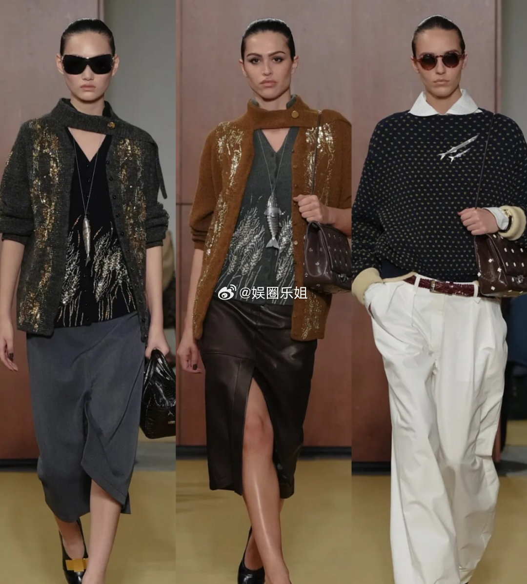 纽约时装周｜ToryBurchFall2026复古廓形+低腰线、铅笔裙、