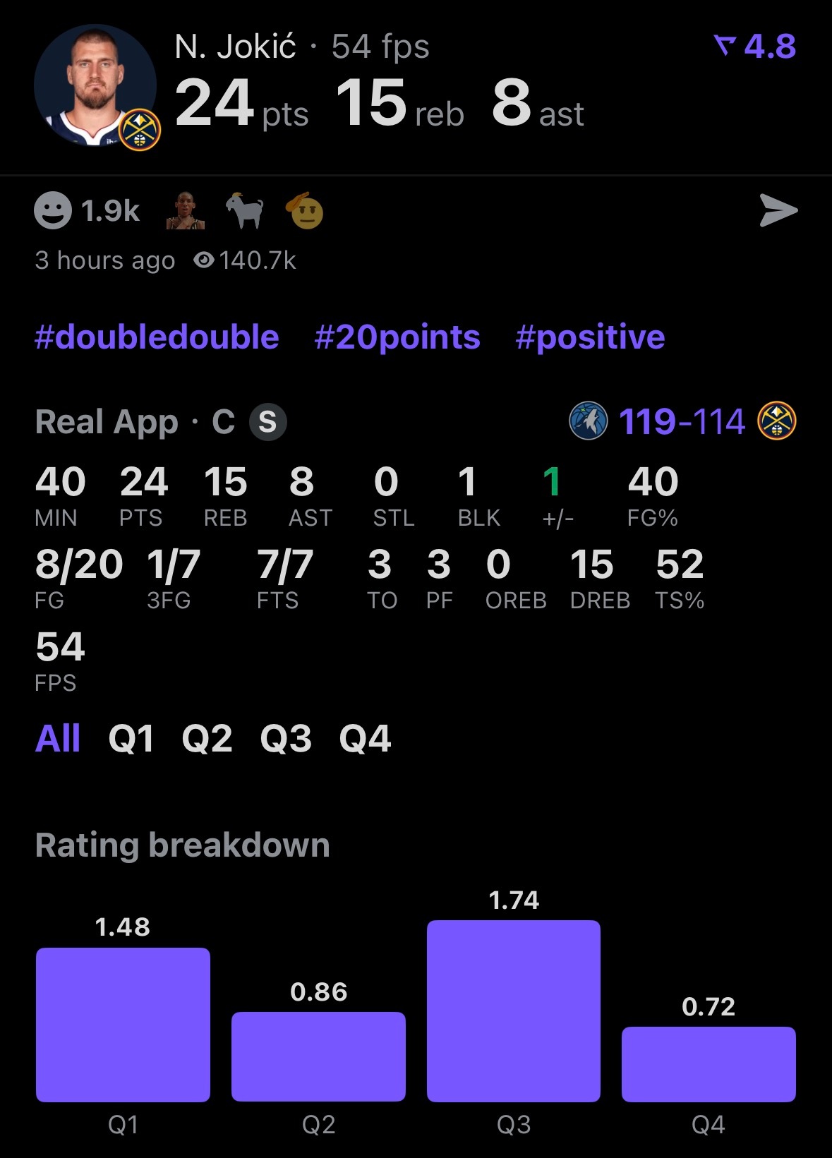 一个40分钟，一个43分钟