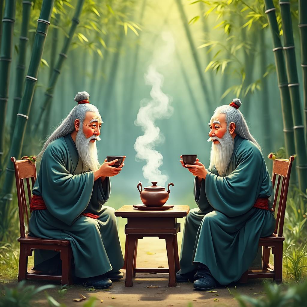 对下联原创煮茶聊天地；舞剑动风云几缕细烟自红泥小炉沁出，茶气氤氲弥漫，散