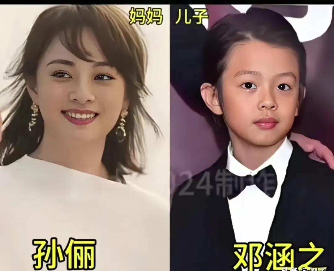 母以子为荣，漂亮的妈妈生的儿子也漂亮帅气，孙俪与儿子，应采儿与儿子，刘涛与儿子，