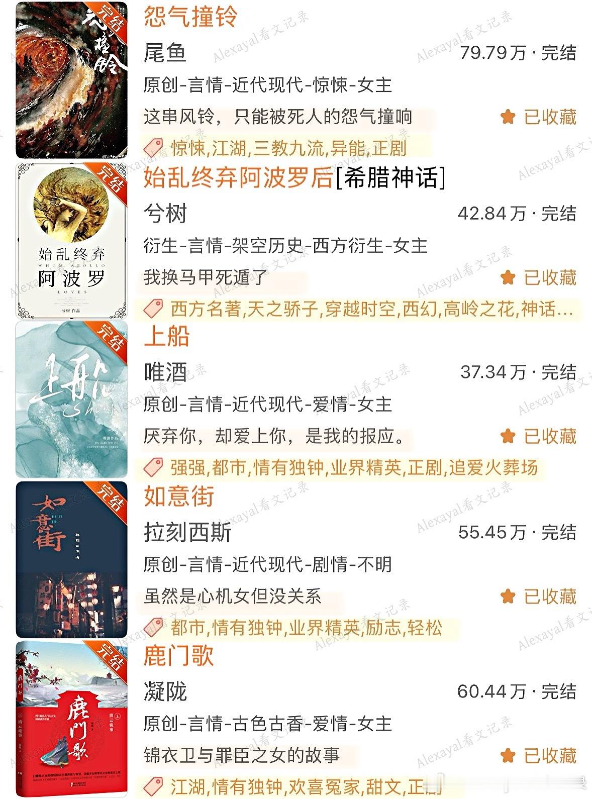 推文“打脸真香”文学｜45本超好看的top小说推荐◽️