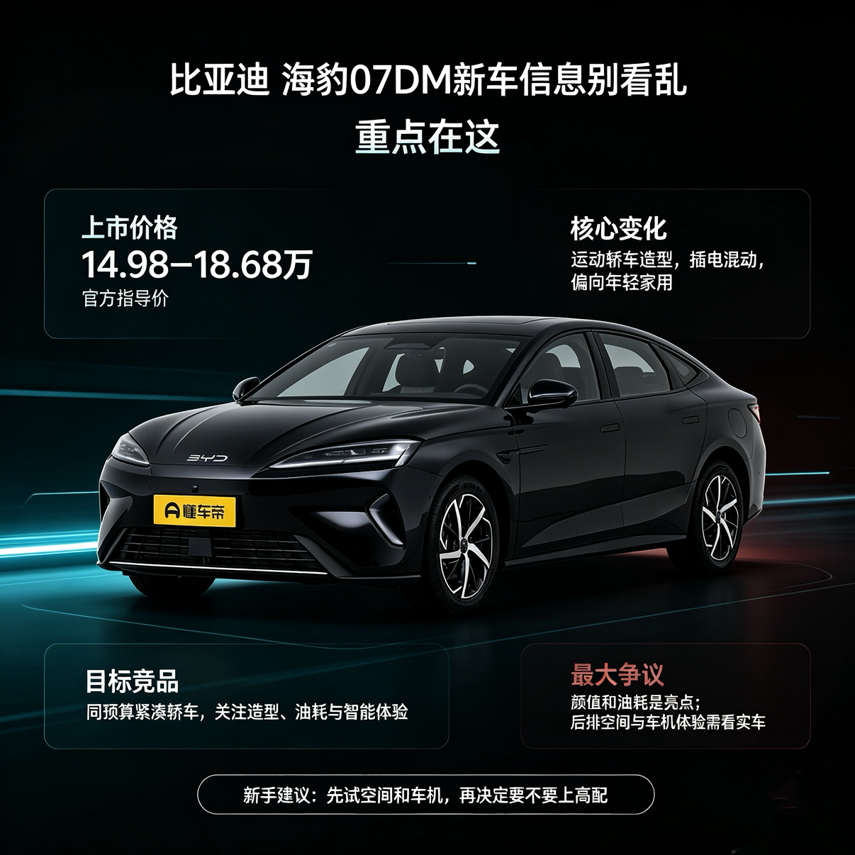 比亚迪海豹07DM你怎么看？