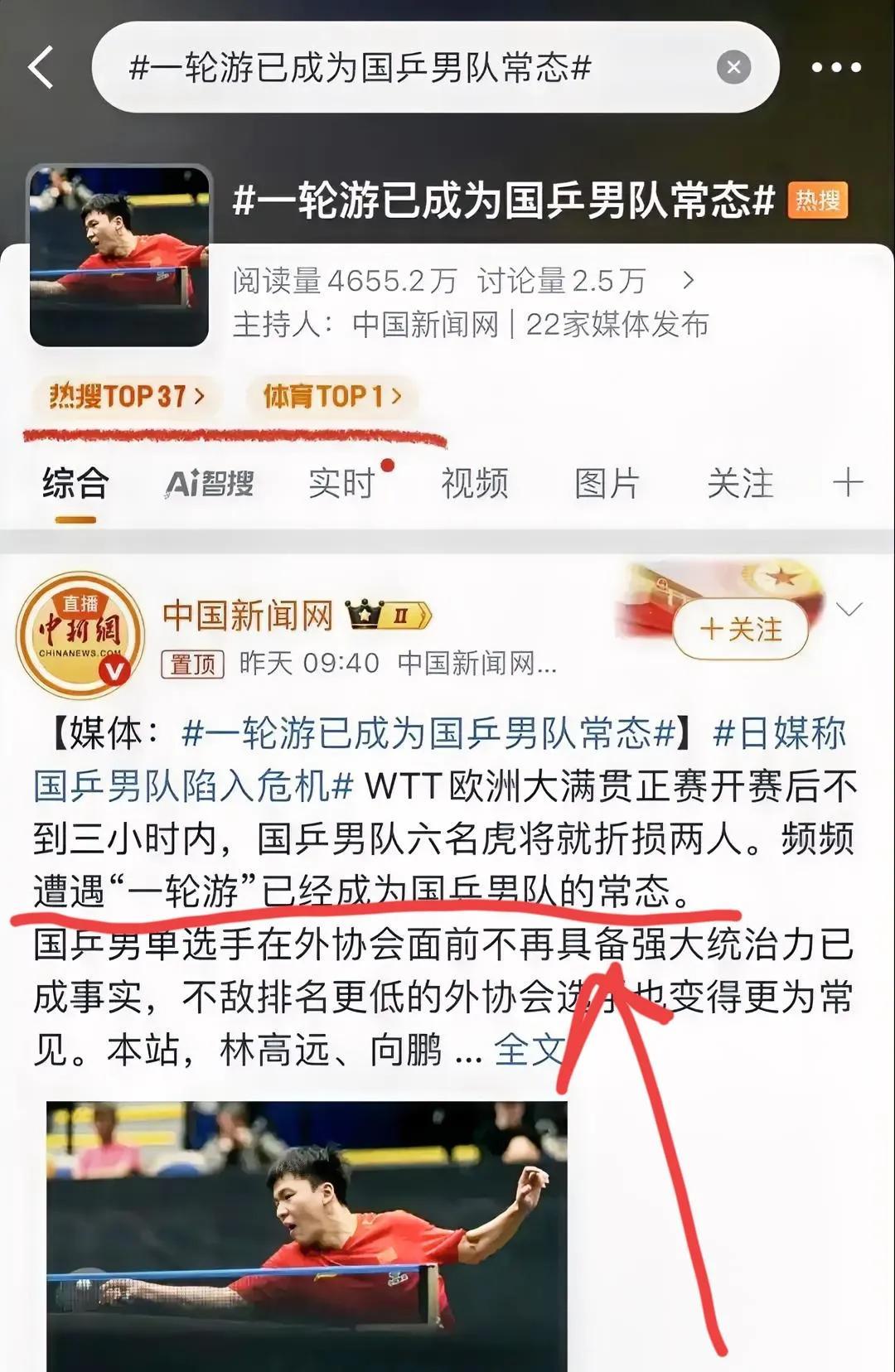 王楚钦心想没了我，这家得散？我才一场比赛不在，就出了这等大事？是觉得我们男队