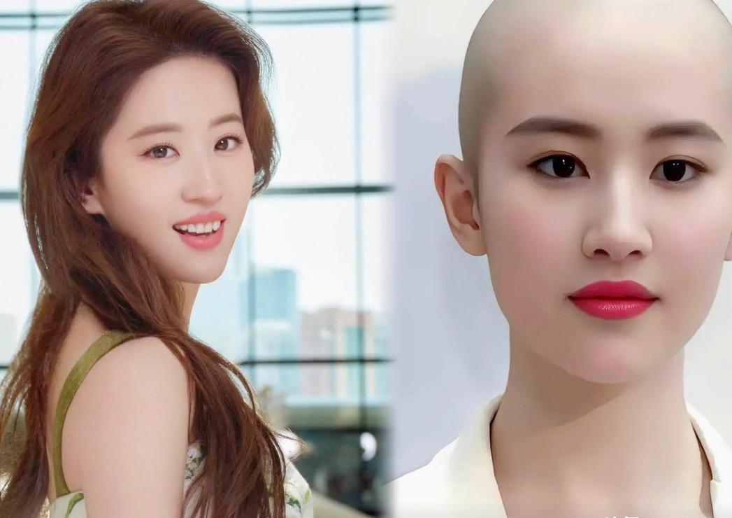 刘亦菲真剃头了？不得不说牺牲真大！刘亦菲这次是来真的了。大家都在说刘亦菲