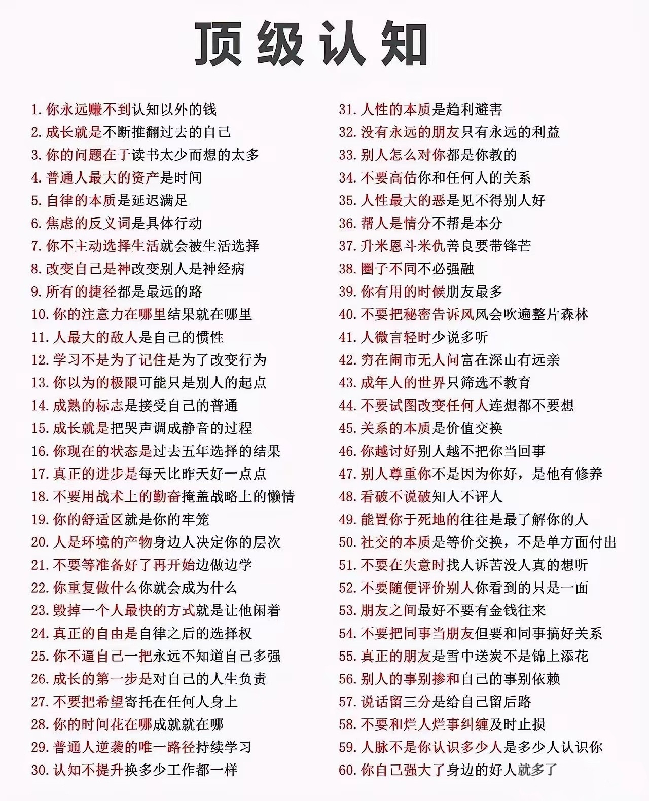 “什么才是顶级认知。”​​​