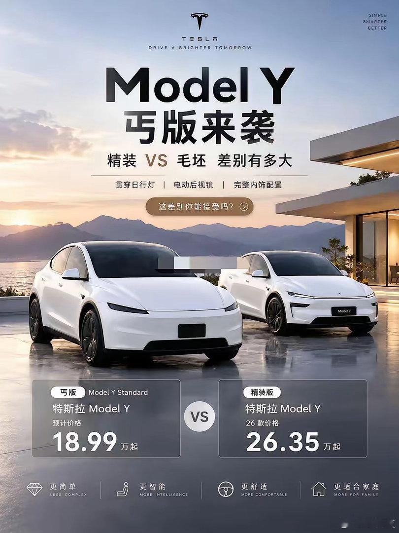 特斯拉这波操作确实够狠，号称"丐版"来袭，大家都好奇这砍掉的七万到底缩水了哪些配