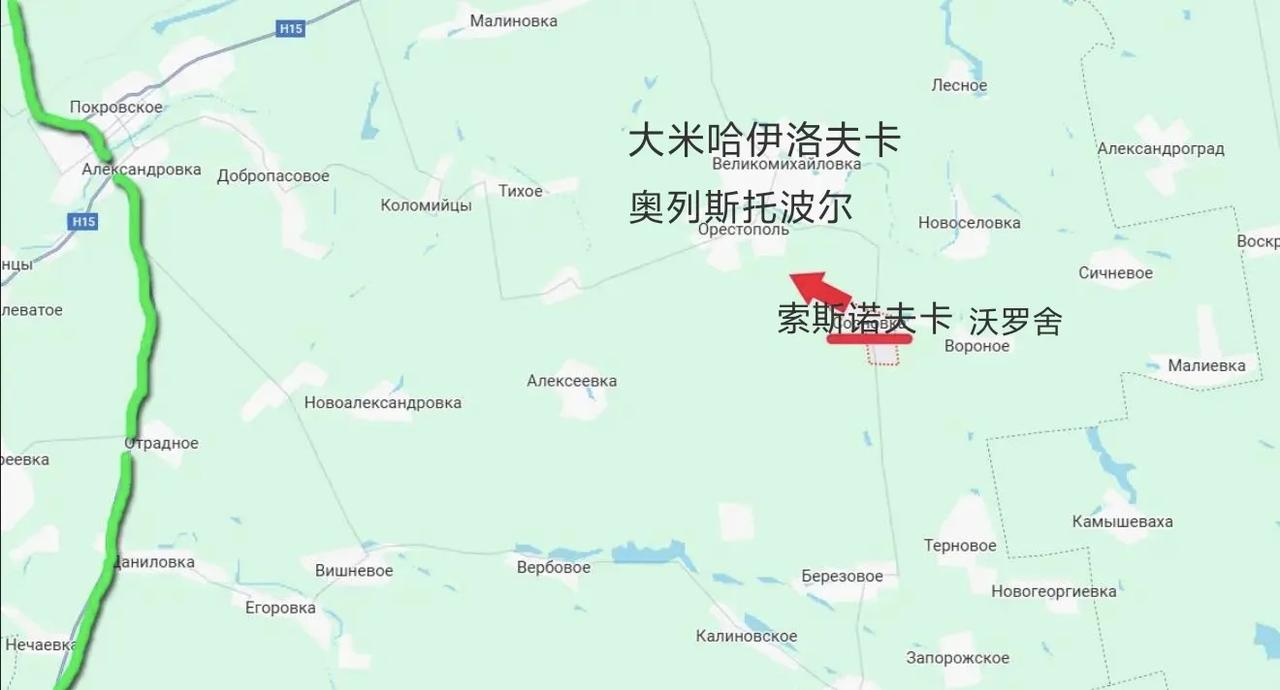 俄军东部集群继续在第聂伯罗彼得罗夫斯克州境内（地图上的虚线是第聂伯罗彼得罗夫斯克
