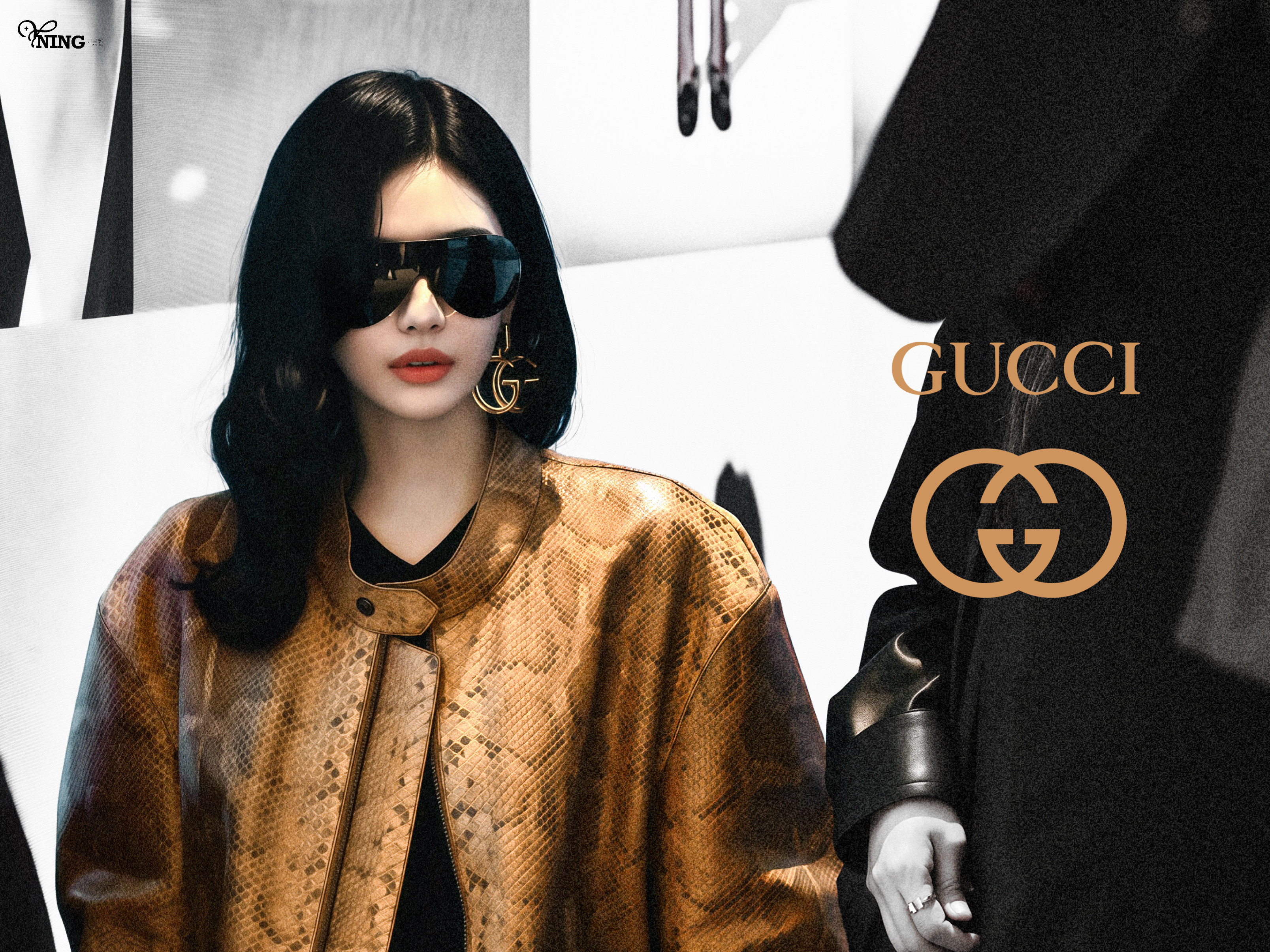 宁艺卓疑似回应争议宁艺卓米兰时装周×Gucci👜