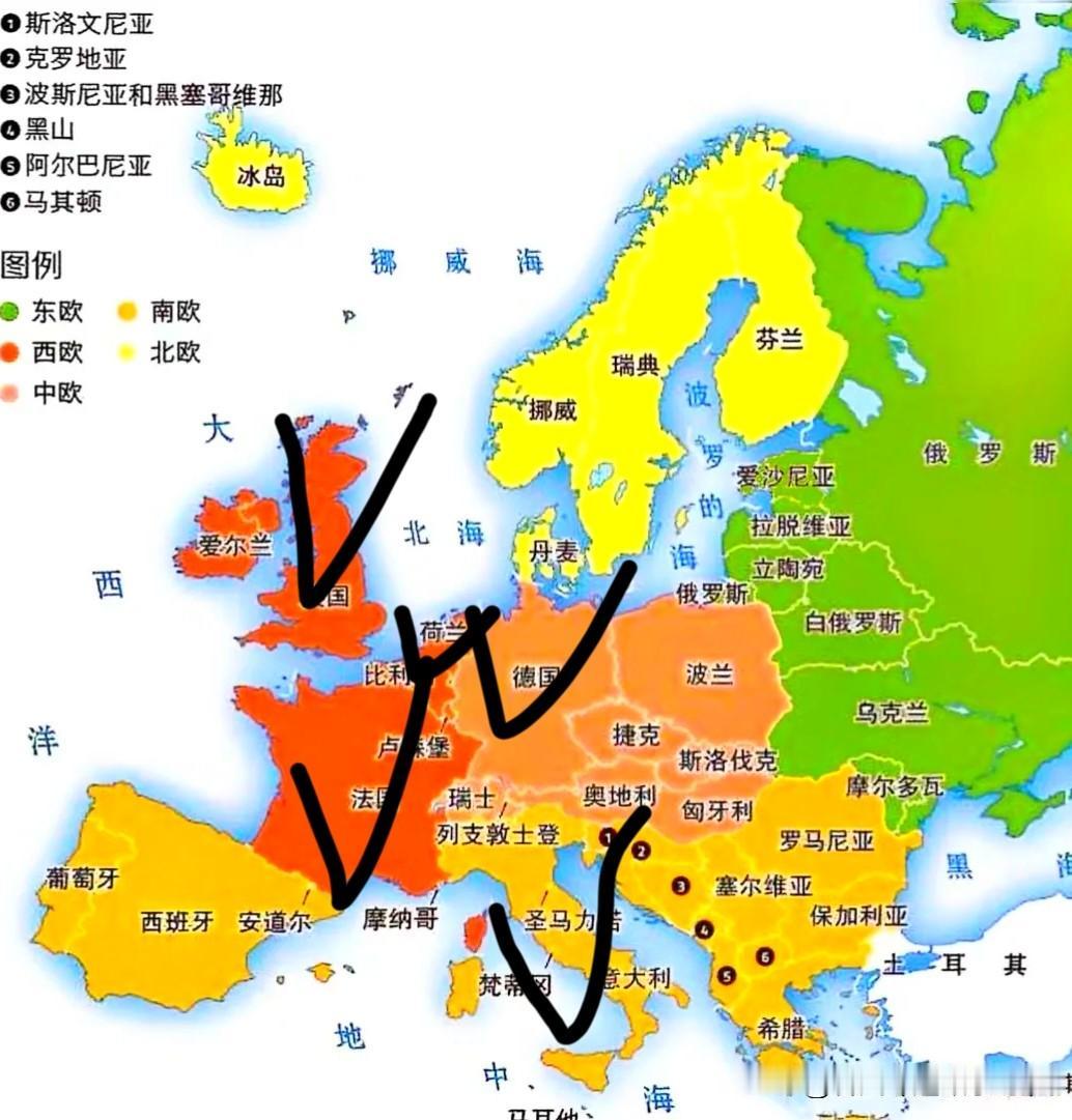 欧洲那么牛为什么在美中俄面前好像越来越占下风了…1，欧洲虽然发达，但国家太多，