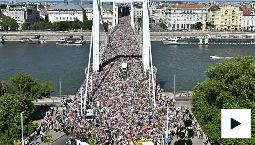 6月28日，塞尔维亚首都贝尔格莱德爆发大规模抗议活动，估计有超过3万人参与游行。