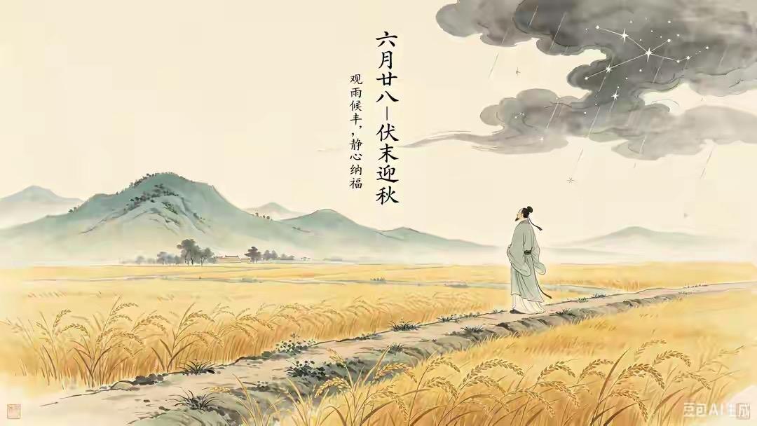 六月廿八老俗谚“发不发，就看今天”，藏着伏末迎秋的古人收福智慧。此时正值伏末秋临