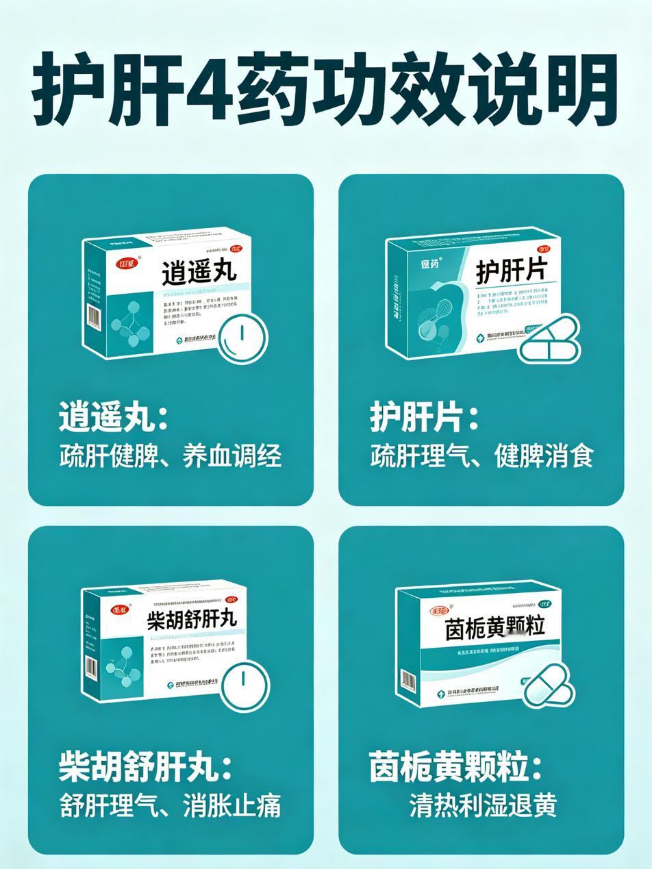 护肝4药，护肾4药，护肺4药，护心4药，护脾4药，20个保护五脏的经典中成药，一