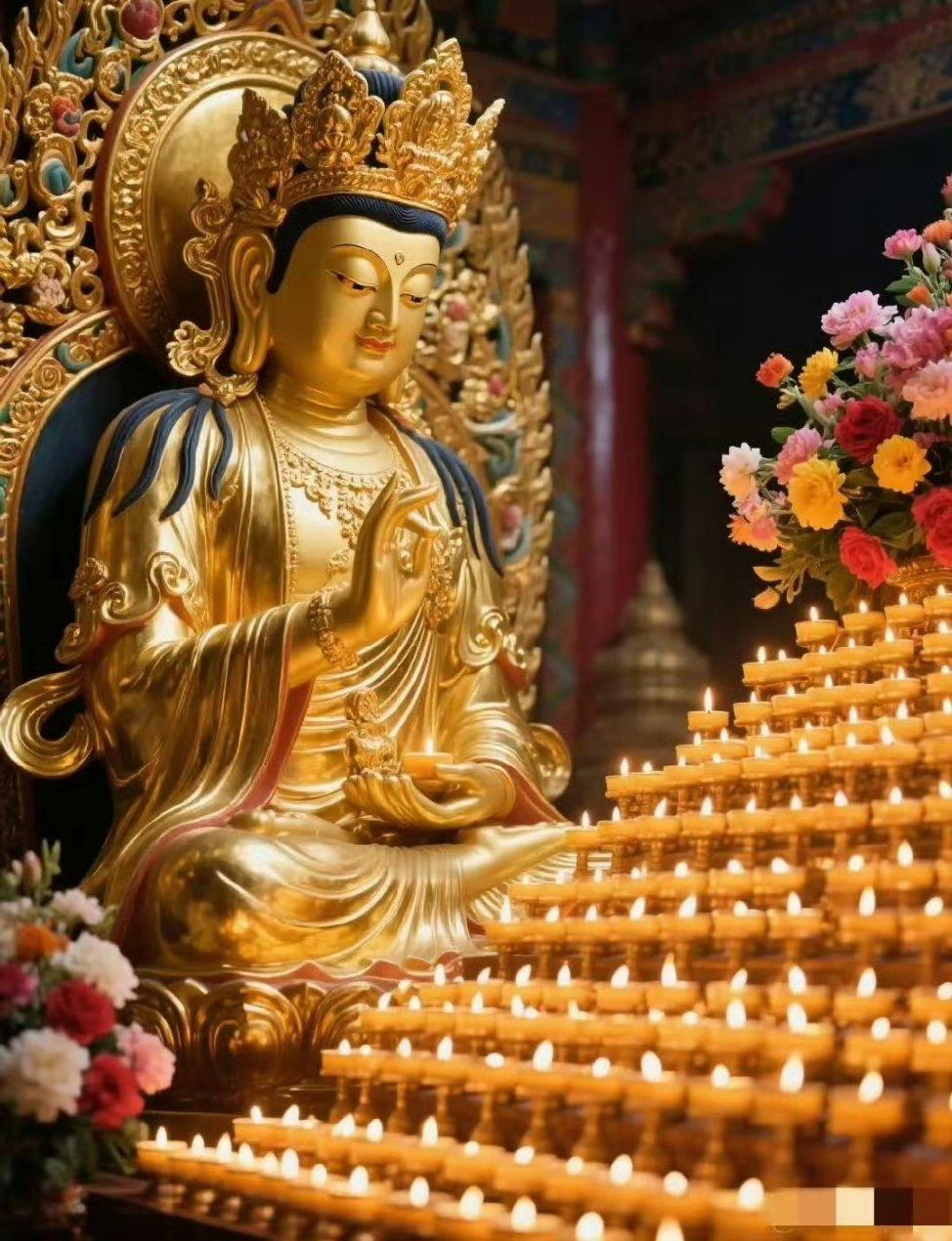 遇见文殊菩萨，一分钟内许愿，菩萨会加持保佑。​别不信，很灵的！​​​​