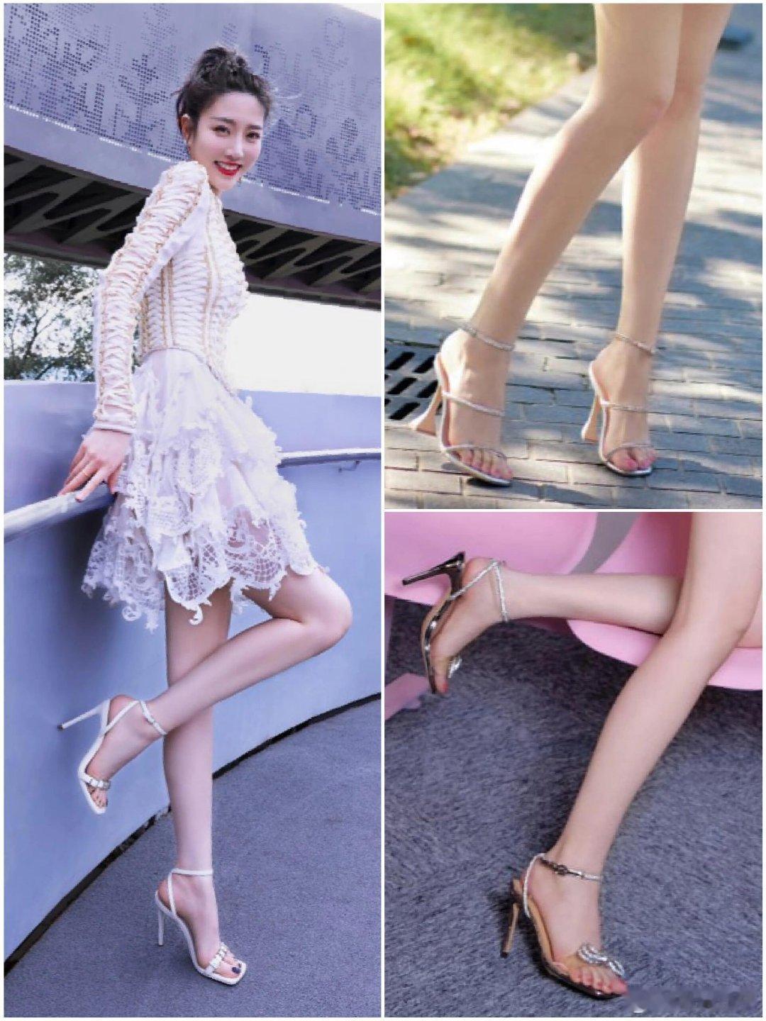 美jio女神张纯烨见过脚踝好看的，没见过这么像艺术品的！连脚后跟都温润如玉！