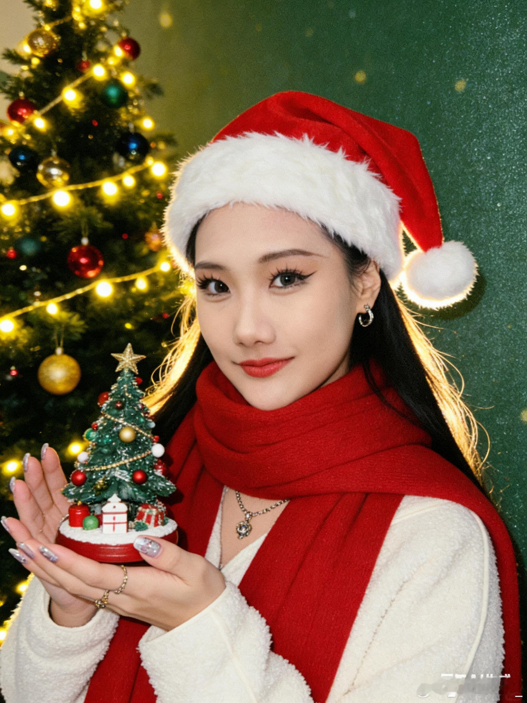 我就是这样Ai过节～可可爱爱的圣诞树🎄和苹果花束～