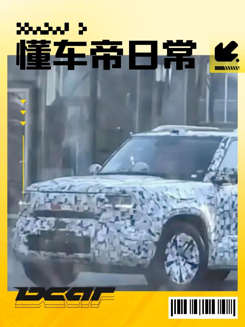 看到网上发布的长城新车伪装车照片，一些资深汽车工作者预测是新哈弗猛龙或是新款大狗