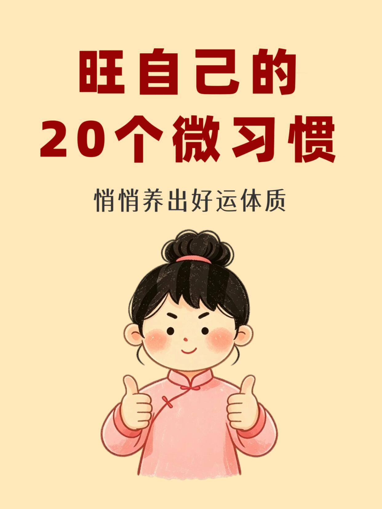 女生旺自己的20个微习惯，建议收藏🔥​​​