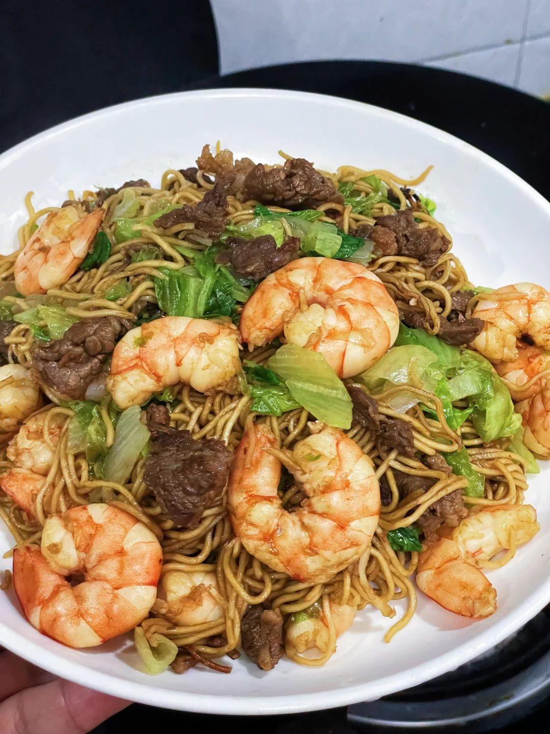 减脂期也能放心吃❗️低油版炒面🍝