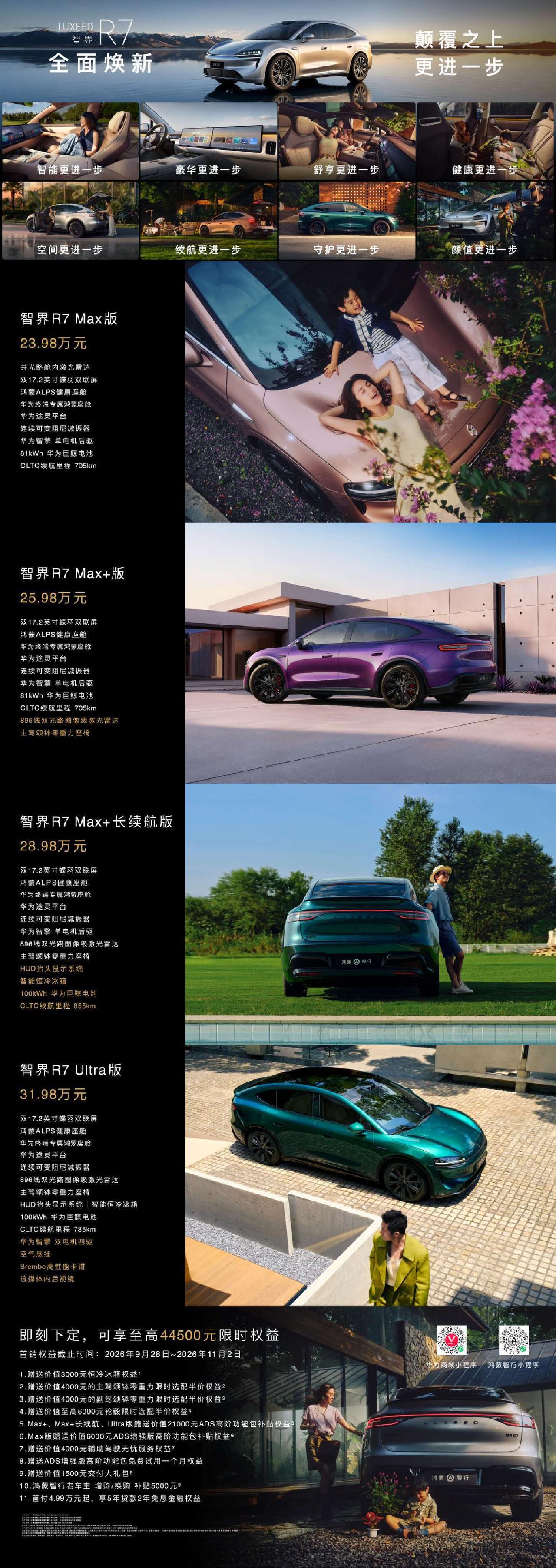 智界R7这个价格，可以推沟里了吧！价格虽然降了，但起步用的光1激光雷达